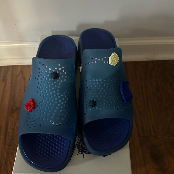 Burberry Blue Slide Footwear